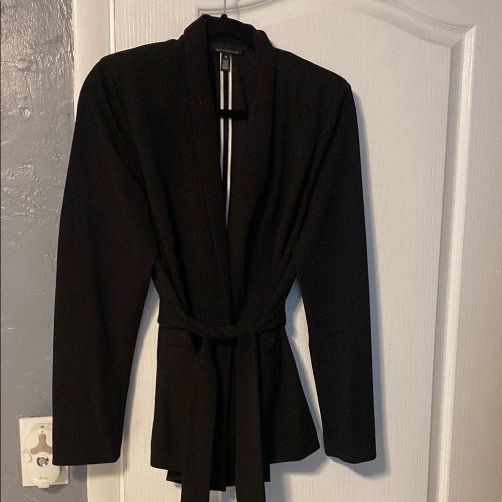 Elegant Snap Closure Black Blazer by White House Black Market